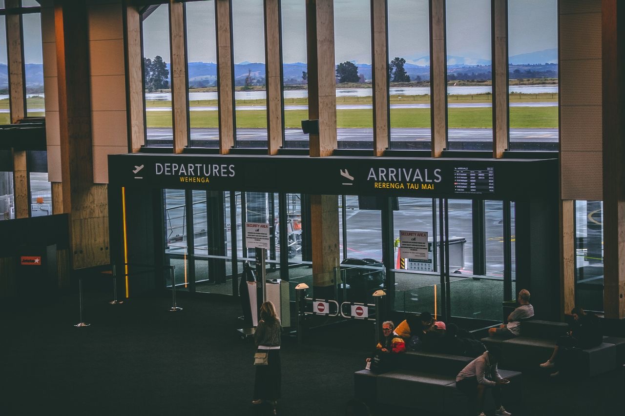 Arrivals and departures hall